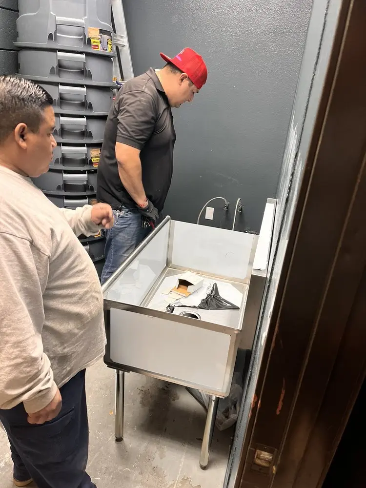 Commercial plumbing and sink installation in Columbia Shores